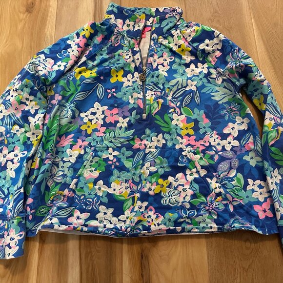 Lilly Pulitzer Melania popover blouse size L - Picture 3 of 3